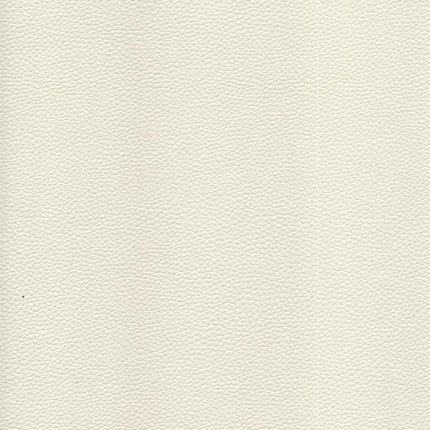 KLASSY- Leatherette Faux Leather Upholstery Fabric- Cream White