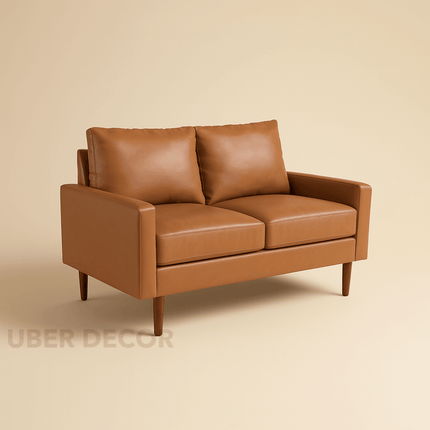 Rikka 57" Square Arm 2-Seater Couch – Customisable Compact Sofa for Living Room or Office