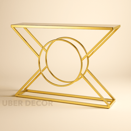 Eclipse Axis Console – Sculptural Mid‑Century Modern Entryway Table