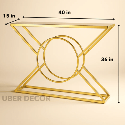 Eclipse Axis Console – Sculptural Mid‑Century Modern Entryway Table