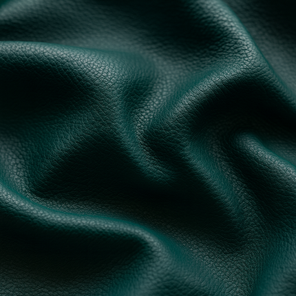 CRAFT- Leatherette Faux Leather Upholstery Fabric- Dark Jade Green