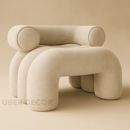 Cloudora Bold Form Customisable Postmodern Accent Chair Contemporary Sculptural Lounge Living Room Bedroom Furniture