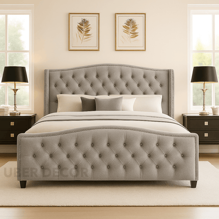 Serenabelle Wingback Bed – Heritage-Inspired Bedroom Classic