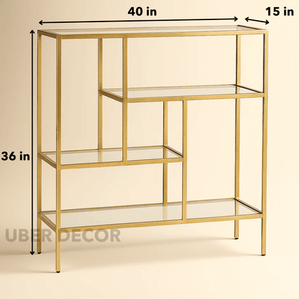 Seren Vista Console Table – Geometric Mid‑Century Modern Console Table for Hallway or Living Room