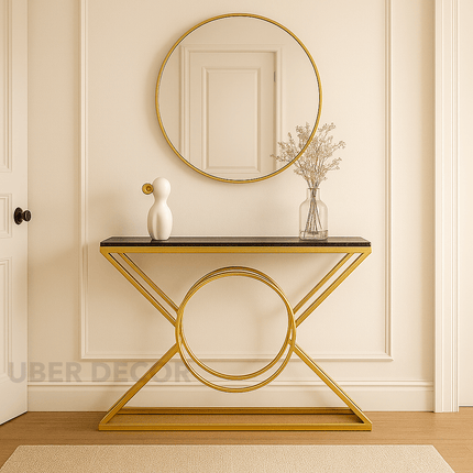 Eclipse Axis Console – Sculptural Mid‑Century Modern Entryway Table