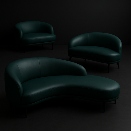 CRAFT- Leatherette Faux Leather Upholstery Fabric- Dark Jade Green