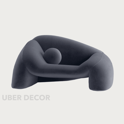 Whisper Ease Mid Century Modern Sculptural Lounge Chair for Living Room and Lounge