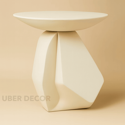 Drin Coffee Table, Modern Sculptural Wooden Geometric Center Table for Living Room