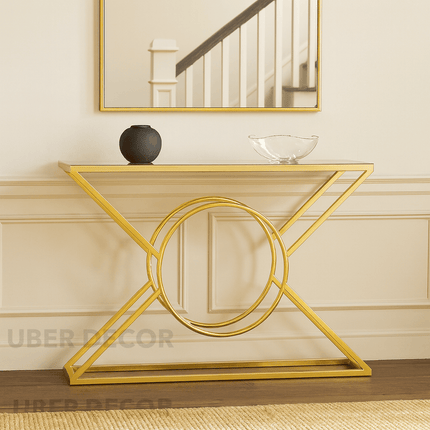 Eclipse Axis Console – Sculptural Mid‑Century Modern Entryway Table