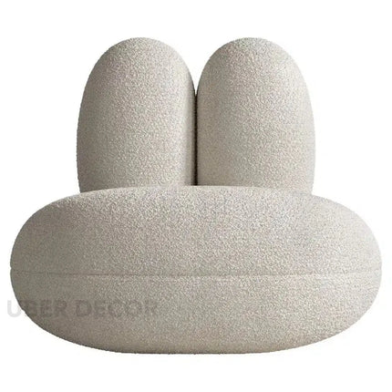 Pebblo Nest Statement Lounge Chair Playful Postmodern Accent for Modern Living Room and Bedroom Interiors