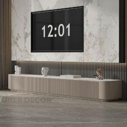 Elano Ridge – Modern Coffee Table with European Inspired Design TV Unit Low Base, for Modern Salons and statement Living Rooms