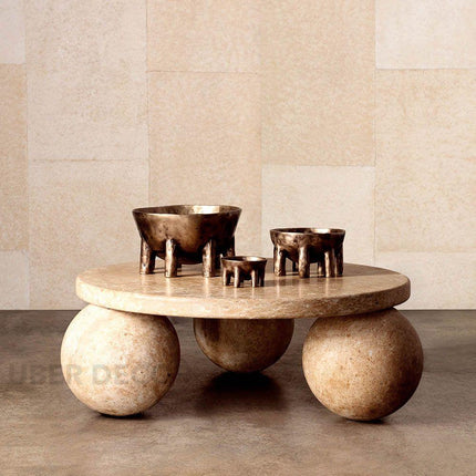 Albany Contemporary Mid Century Modern Japandi Coffee Table – Organic Freeform Wooden Top with Geometric Base – Minimalist Designer Center Table for Living Room