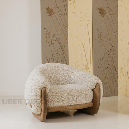 Cocoonora Lounge Chair Retro Inspired Contemporary Accent Statement Seating for Modern Living Room and Bedroom Interiors