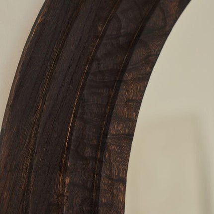 Vivienne Arched Layered Wood Mirror – Sculptural Wall Mirror for Niche & Console Styling