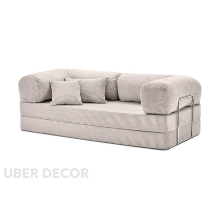 The Teddy Block Sofa- 5-in-1 Modern Adjustable Sofa Cum Bed for Guest Room, Kids Room, Bedroom or Living Room- Custom Fabric and Size