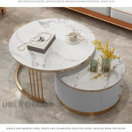 Auralis Ring – Luxury Coffee Table With European Inspired Design TV Unit