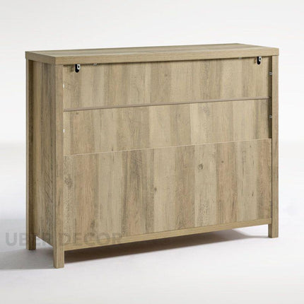 Riviera Slat 8-Drawer Chest – Modern Scandinavian Solid Wood Cabinet with Natural Oak Finish & Custom Color Options for Bedroom, Living Room, Entryway