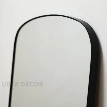 Arco- Mid Length Arch Shaped Metal Framed Mirror for Console, Makeup Table, Powder Room or Vanity