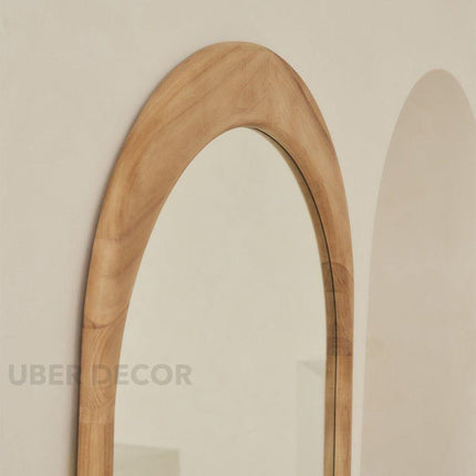Celeste Arched Teak Floor Mirror – Elegant Full-Length Mirror for Bedroom & Living Room