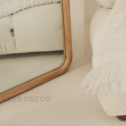Celeste Arched Teak Floor Mirror – Elegant Full-Length Mirror for Bedroom & Living Room