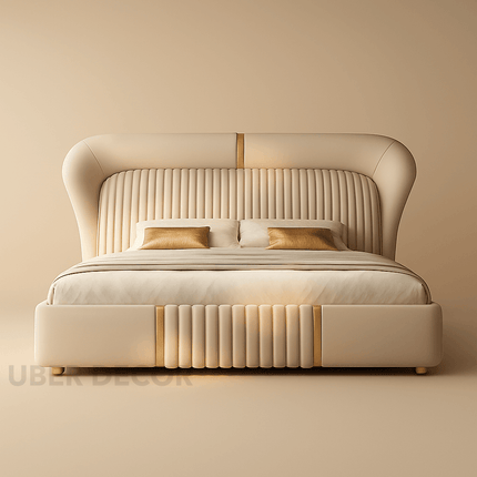 Velvarest Luxe Fluted Bed – Art Deco-Inspired Bedroom Icon Bed