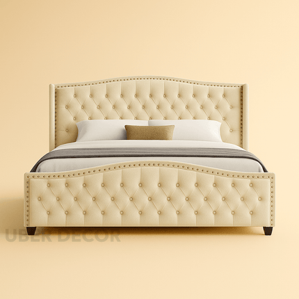 Serenabelle Wingback Bed – Heritage-Inspired Bedroom Classic