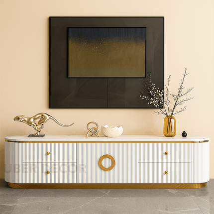 Auralis Ring – Luxury Coffee Table With European Inspired Design TV Unit