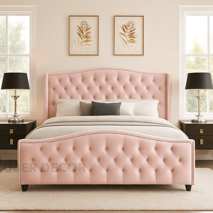 Serenabelle Wingback Bed – Heritage-Inspired Bedroom Classic