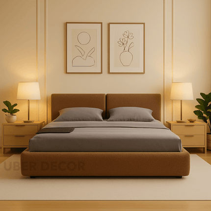 Slumberform Low Platform Bed – Japandi Soft Minimalism Redefined