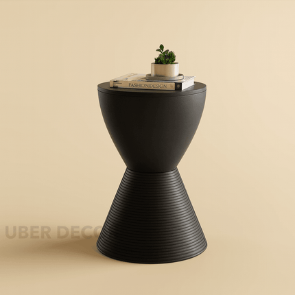 The Modena Drum End Table – Modern Wooden Accent with Hidden Storage in Multicolor Finishes for Living Room, Bedroom & Balcony