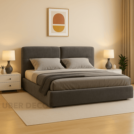 Slumberform Low Platform Bed – Japandi Soft Minimalism Redefined