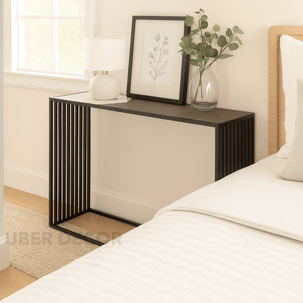 Evensong Mosaic Display Table – Customizable Marble & Wood Top for Modern Entryways