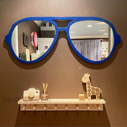 Sunglasses-Shaped Wall Mirror – Fun and Stylish Decor - Uber Decor