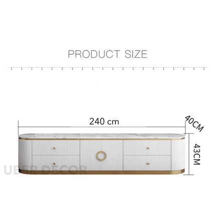 Auralis Ring – Luxury Coffee Table With European Inspired Design TV Unit