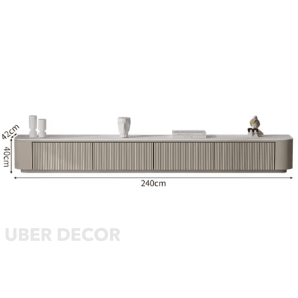 Elano Ridge – Modern Coffee Table with European Inspired Design TV Unit Low Base, for Modern Salons and statement Living Rooms