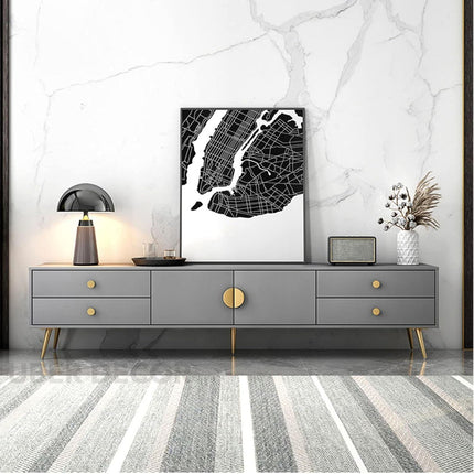 Velmo Luxe – Modern Coffee Table, Retro Glam TV Unit with Minimalist Design and Elegant Accents