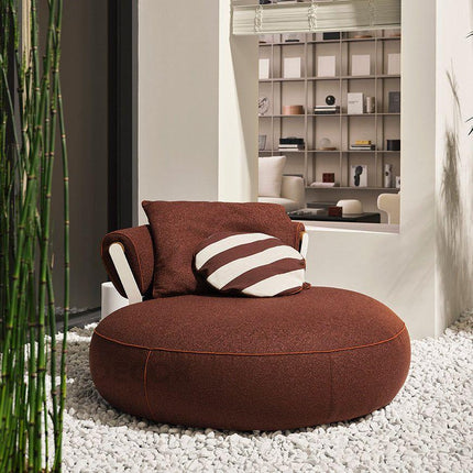 Choco Swirl Lounge Chair Playful Postmodern Accent Statement Seating for Modern Living Room and Bedroom Interiors