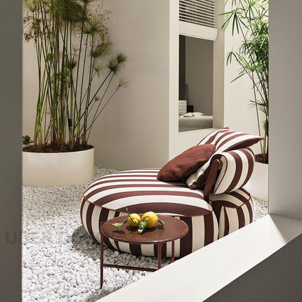 Choco Swirl Lounge Chair Playful Postmodern Accent Statement Seating for Modern Living Room and Bedroom Interiors