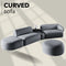 Curved Sofa - Uber Decor
