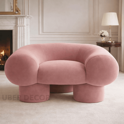 Furrora Cloud Chair Playful Postmodern Statement Lounge Accent for Cozy Living Room and Bedroom Interiors