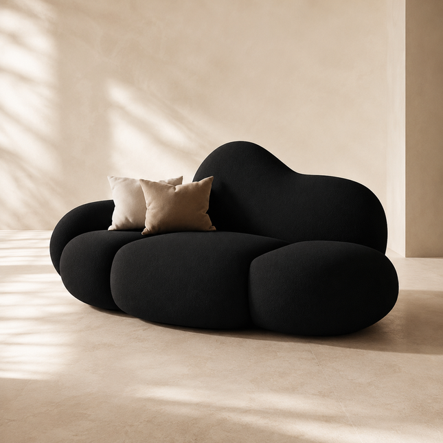 Ghent Puff Lounge Sofa Minimalist Nordic-Inspired Relaxing Seating for Living Rooms & Bedrooms