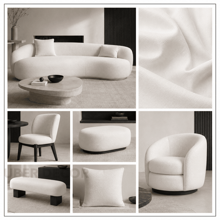 KOREAN LEATHER- Leatherette Faux Leather Upholstery Fabric- Pearl White