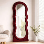 Deep Maroon Suede Velvet