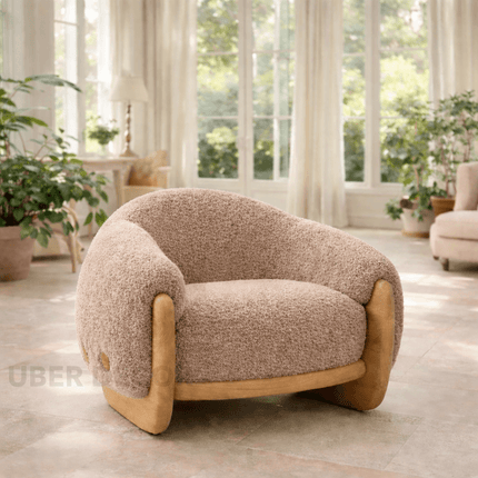 Cocoonora Lounge Chair Retro Inspired Contemporary Accent Statement Seating for Modern Living Room and Bedroom Interiors