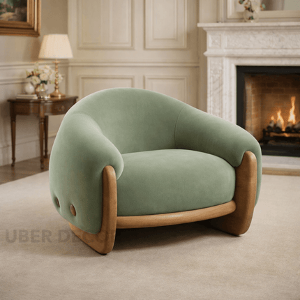 Cocoonora Lounge Chair Retro Inspired Contemporary Accent Statement Seating for Modern Living Room and Bedroom Interiors