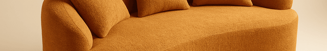 Oslen Japandi Curved Sofa – Oversized Wabi Sabi Style Couch for Living Room - Uber Decor
