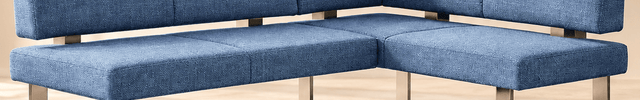 Elementa Edge Modern L Shaped Corner Bench Contemporary Minimal Customisable Seating for Dining Living Lounge and Office Spaces