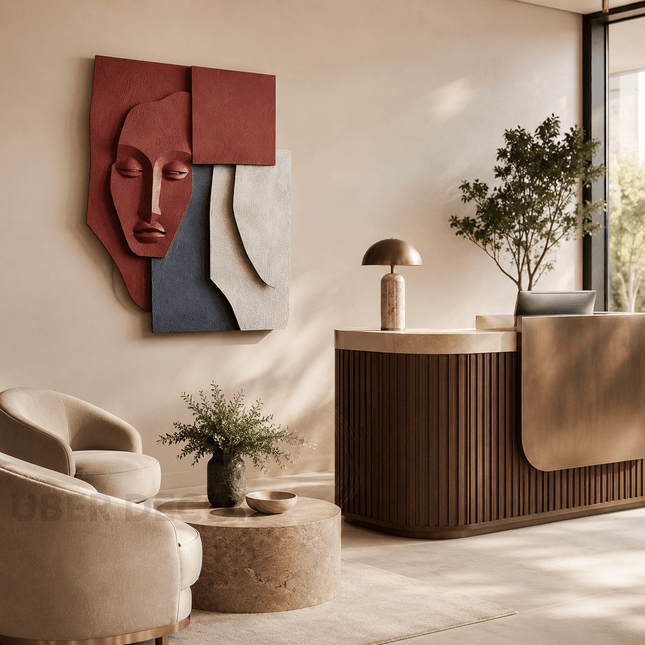 Tribal Muse Boho 3D Face Wall Art - product image 1