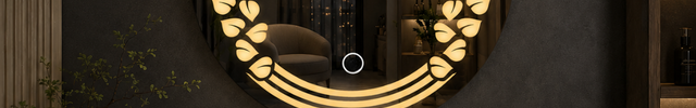Folira round led mirror- 3-colour frontlit or backlit touch button led frameless bathroom vanity mirror