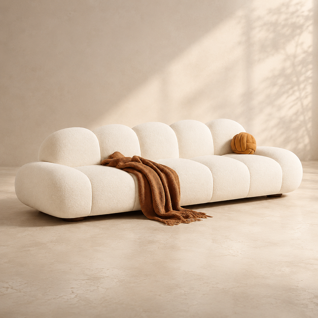 Tartu Nordic Wood Frame Sofa  Luxury Minimalist Couch for Reading Nooks, Living Rooms, and Home Decor